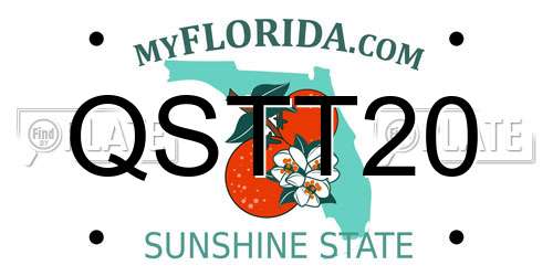 QSTT20 Florida License Plate