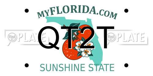 QT2T Florida License Plate