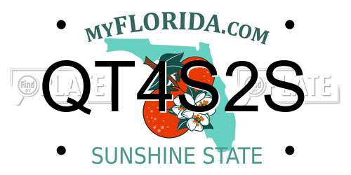QT4S2S Florida License Plate