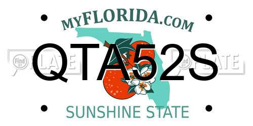 QTA52S Florida License Plate