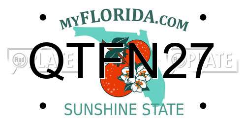 QTFN27 Florida License Plate