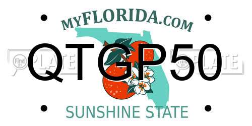 QTGP50 Florida License Plate
