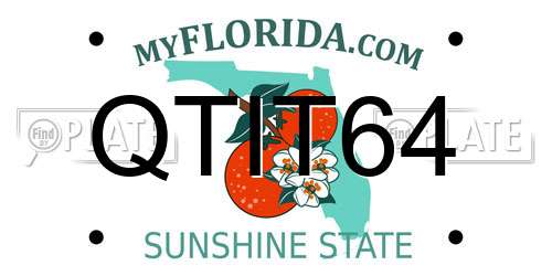 QTIT64 Florida License Plate