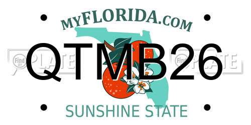 QTMB26 Florida License Plate