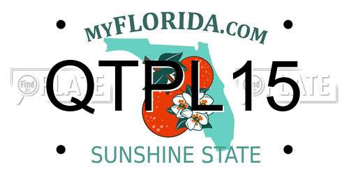 QTPL15 Florida License Plate