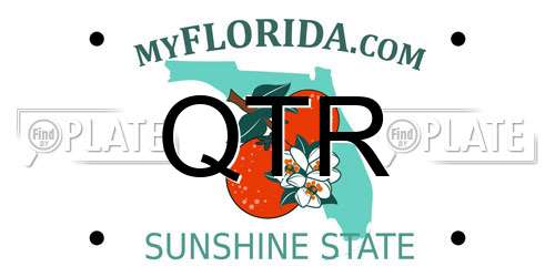 QTR Florida License Plate