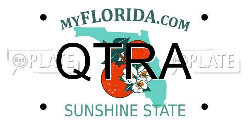 QTRA Florida License Plate