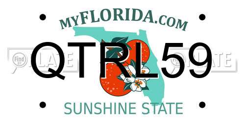 QTRL59 Florida License Plate