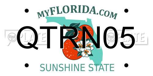 QTRN05 Florida License Plate