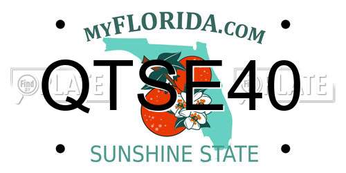 QTSE40 Florida License Plate