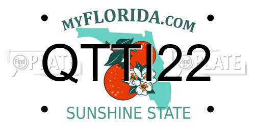QTTI22 Florida License Plate
