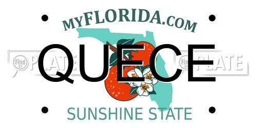 QUECE Florida License Plate