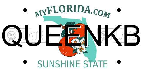 QUEENKB Florida License Plate