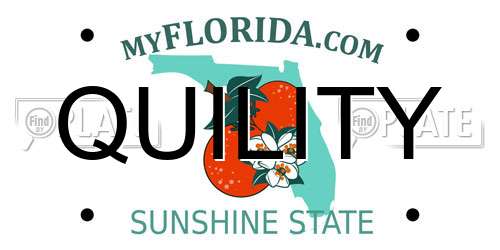 QUILITY Florida License Plate