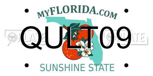 QULT09 Florida License Plate