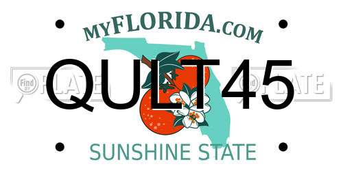 QULT45 Florida License Plate