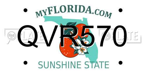QVR570 Florida License Plate