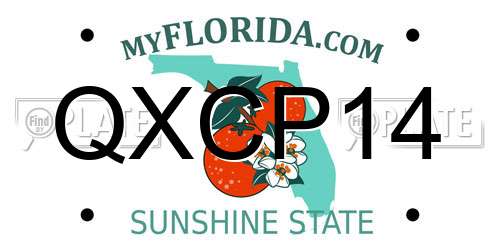 QXCP14 Florida License Plate