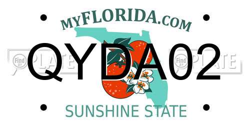 QYDA02 Florida License Plate