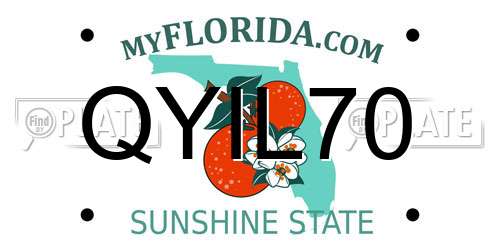 QYIL70 Florida License Plate