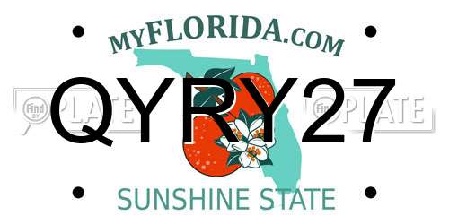 QYRY27 Florida License Plate