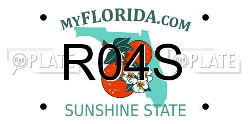 R04S Florida License Plate
