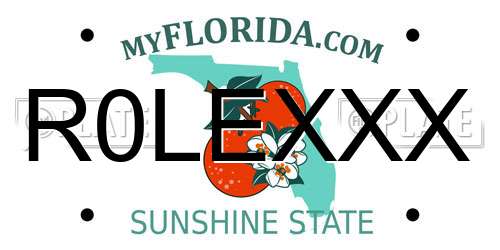 R0LEXXX Florida License Plate