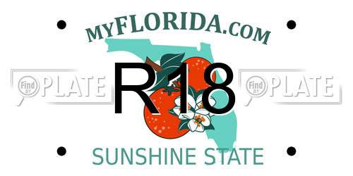R18 Florida License Plate