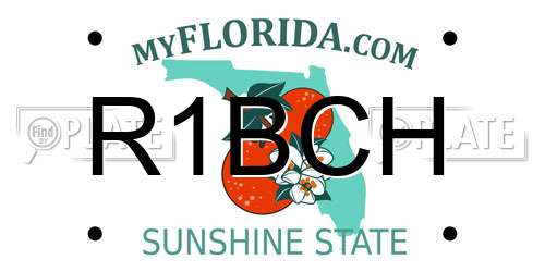 R1BCH Florida License Plate