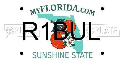 R1BUL Florida License Plate