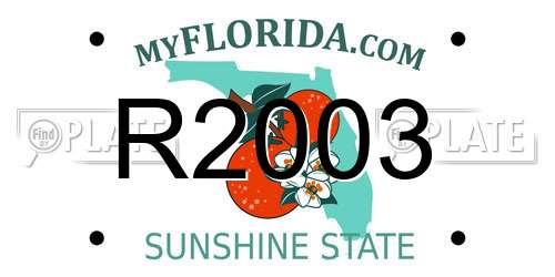 R2003 Florida License Plate
