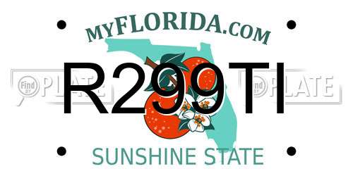 R299TI Florida License Plate