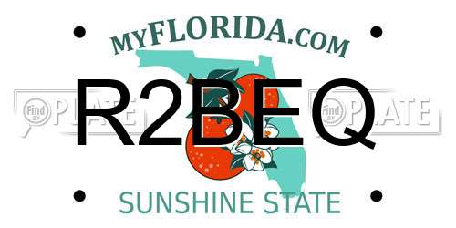 R2BEQ Florida License Plate