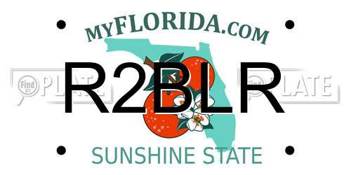 R2BLR Florida License Plate