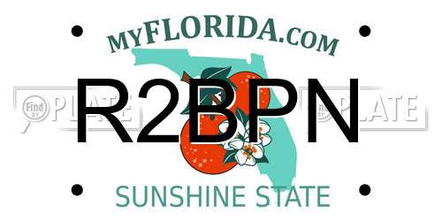 R2BPN Florida License Plate