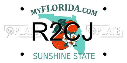 R2CJ Florida License Plate