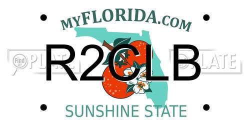 R2CLB Florida License Plate