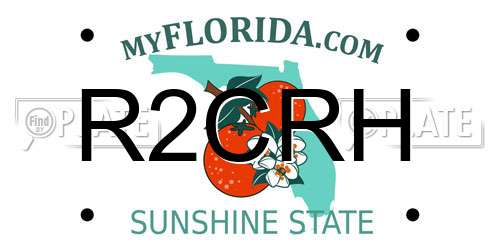 R2CRH Florida License Plate