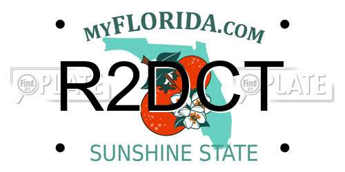 R2DCT Florida License Plate