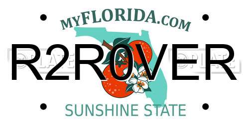 R2R0VER Florida License Plate