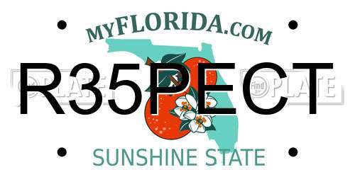 R35PECT Florida License Plate