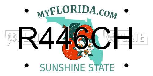 R446CH Florida License Plate