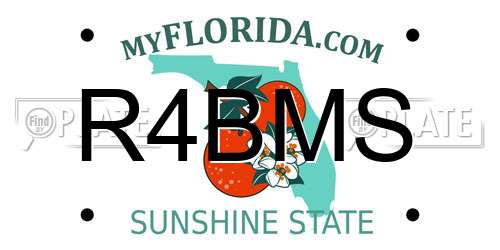 R4BMS Florida License Plate