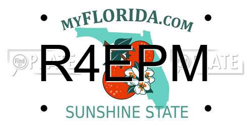 R4EPM Florida License Plate