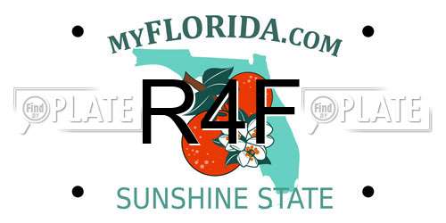 R4F Florida License Plate