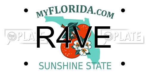 R4VE Florida License Plate