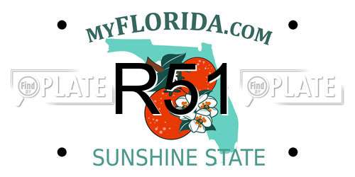 R51 Florida License Plate