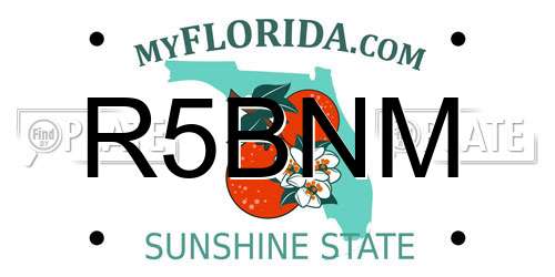 R5BNM Florida License Plate