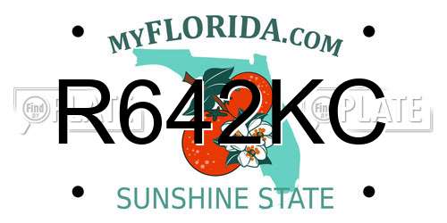 R642KC Florida License Plate