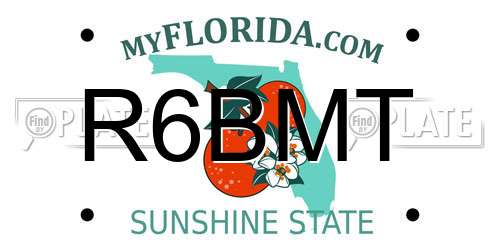R6BMT Florida License Plate